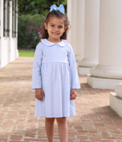 Claire Light Blue Stripe Dress