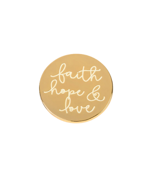 Classic Locket Note Faith Hope Love