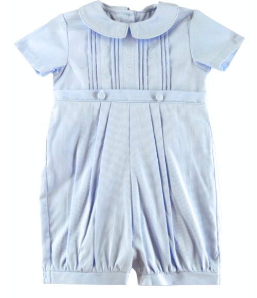 Classy Pique Blue Baby Boy Romper