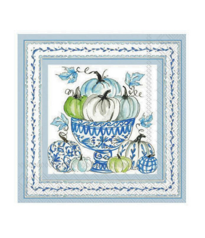 Royal Blue Pumpkin Guest Napkins