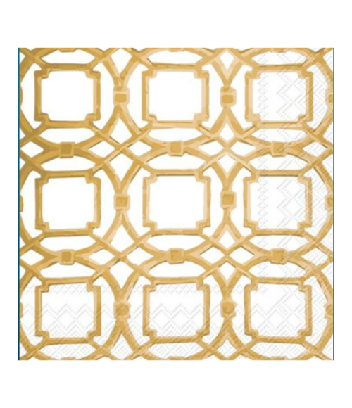 Gold Courtyard Cocktail Napkins