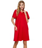 Collared Textured Dress - more colors