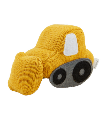 Construction Swaddle & Rattle Set