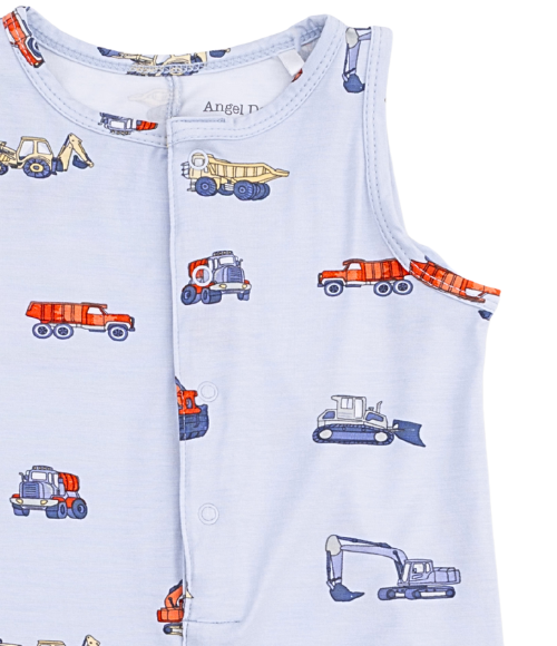 Construction Vehicle Romper