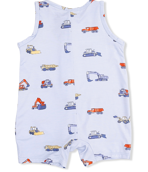 Construction Vehicle Romper