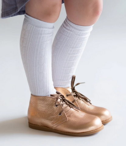 Cotton Cable Knee High Socks-Multilpe Colors