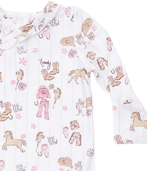 Cowgirl Kimono Gown & Hat