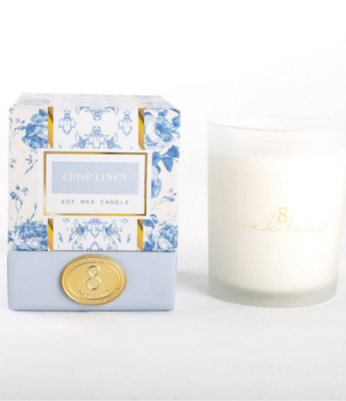 Crisp Linen 5.6oz Soy Wax Candle