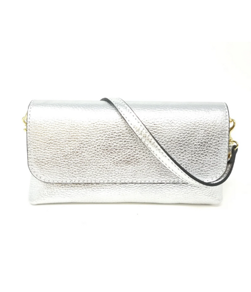 Leather Crossbody Clutch - multiple colors