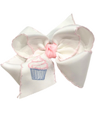 Birthday Embroidered Grosgrain Bows