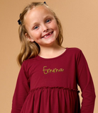Aggie Maroon Tiered Toddler Tunic