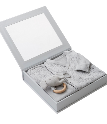 Dove Grey Baby Layette Gift Set