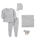 Dove Grey Baby Layette Gift Set
