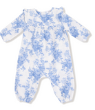Dream Cottage Floral Blue Romper