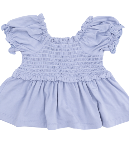 Dusty Plaid Smocked Pant Set