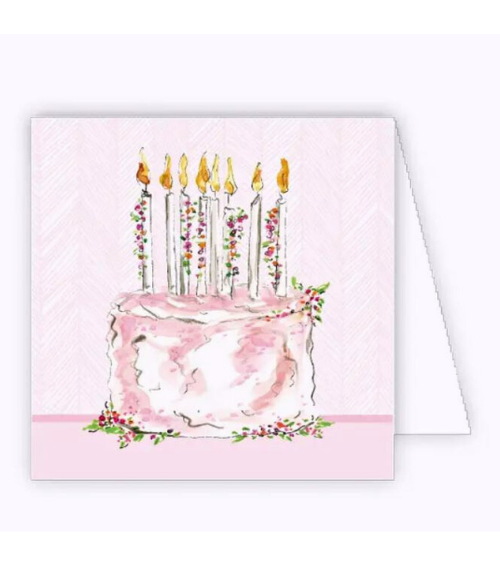 Cake with Candles Enclosure Card