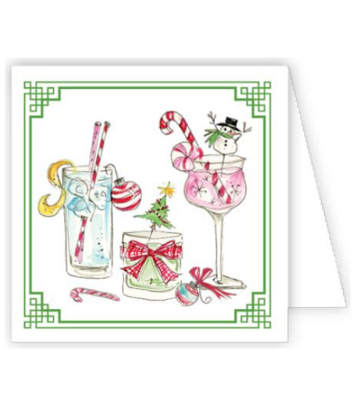 Christmas Cocktails Enclosure Cards Boxed Set