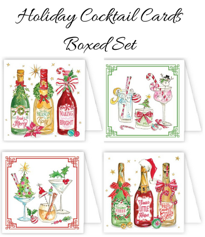 Christmas Cocktails Enclosure Cards Boxed Set