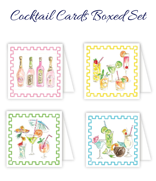 Cocktails Enclosure Cards Boxed Set