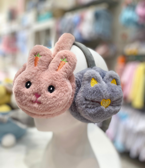 Grey Kitty Earmuff