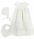 Carriage Boutique Elegant Lace Christening Gown Set