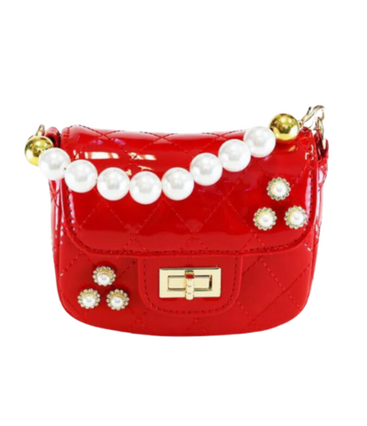 Kids Embellished Patent Purse