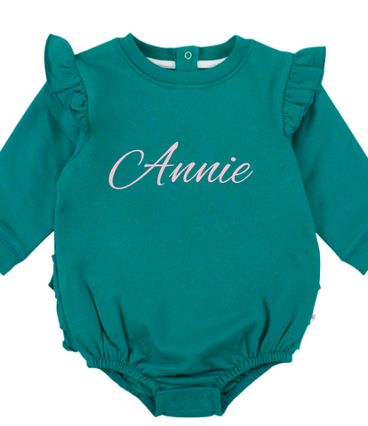 Emerald Green Sweatshirt Bubbles, 18-24 Months