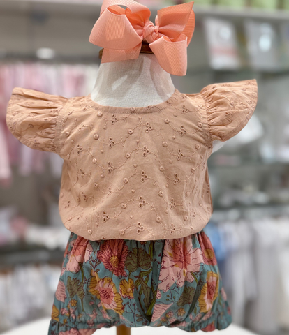 Little Emma Frilled Bloomers Set