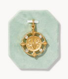 Explorer Compass Crystal Charm