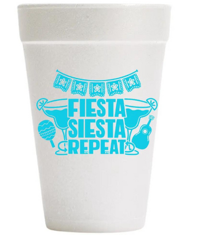 Let's Fiesta Styrofoam Cups