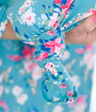 Fancy Floral Sleep Gown & Hat Set