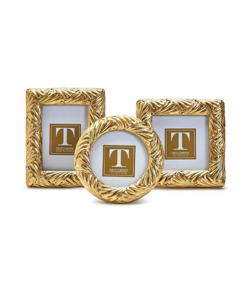 Fanshell Gold Leaf Photo Frames