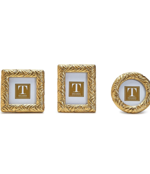 Fanshell Gold Leaf Photo Frames