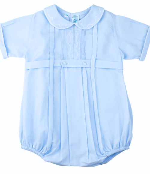 Feltman Button Belt Bubble, Blue & White