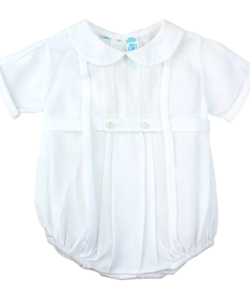 Feltman Button Belt Bubble, Blue & White