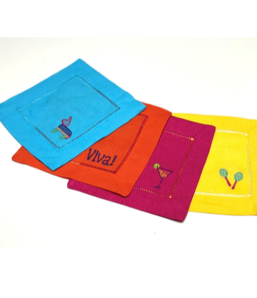 Fiesta Cocktail Napkins, Set of 4