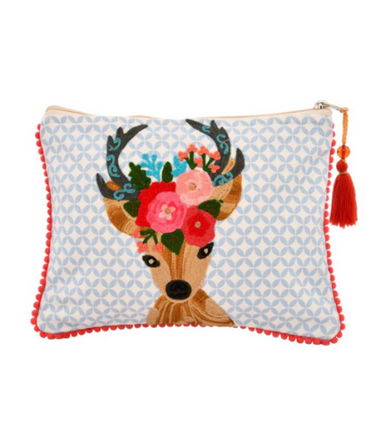 Colorful Embroidered Pouches