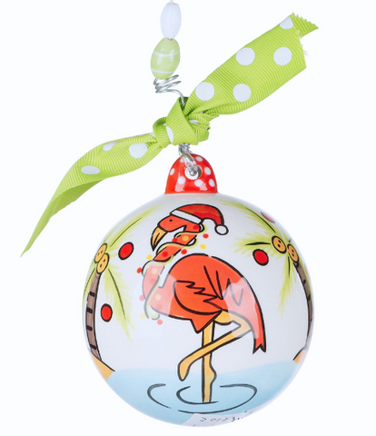 Flamingo All The Way Ornament