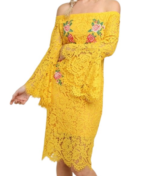 Floral Fiesta Lace Dress