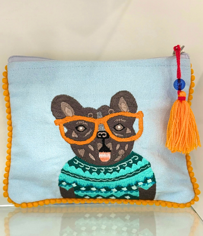 Colorful Embroidered Pouches
