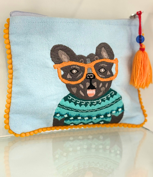 Colorful Embroidered Pouches
