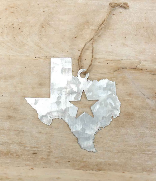 Metal Texas Ornament
