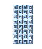 Blue & White Geometric Guest Napkin