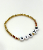 Collegiate 5mm Gold Beaded Bracelets