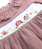 Gingham Farm Smocked Dress