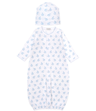 Kissy Rocking Horse Blue Converter Gown Set