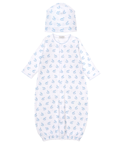 Kissy Rocking Horse Blue Converter Gown Set