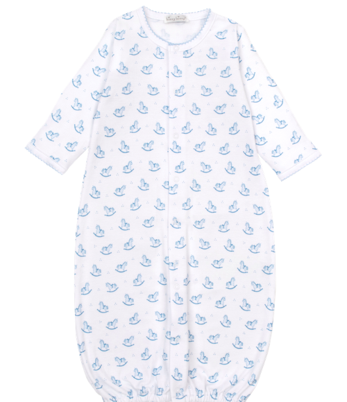 Kissy Rocking Horse Blue Converter Gown Set
