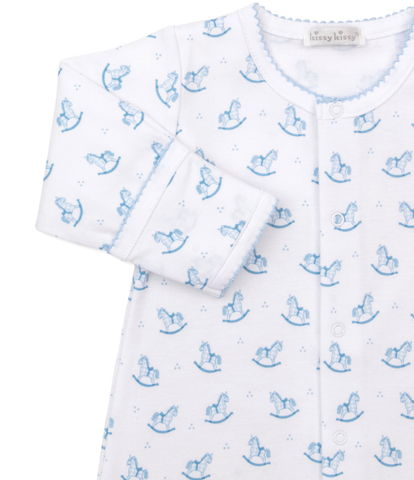 Kissy Rocking Horse Blue Converter Gown Set