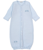 Kissy Rocking Horse Blue Stripe Converter Gown Set